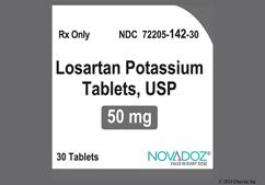 White Oval M L And 15 - Losartan Potassium 50mg Tablet