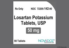 White Oval M L And 15 - Losartan Potassium 50mg Tablet