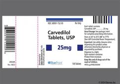 White Round Zc42 - Carvedilol 25mg Tablet