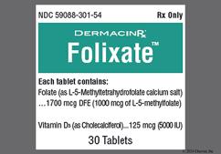 Folixate Coupon - Folixate 30 tablets of 1700mcg/125mcg bottle