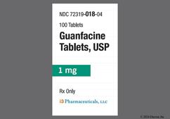 White Round 18 And I3 - Guanfacine Hydrochloride 1mg Tablet
