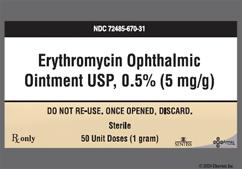Erythromycin Coupon - Erythromycin 1g of 0.5% tube of ointment