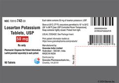 White Oval I 17 - Losartan Potassium 50mg Tablet