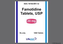 Beige Round L And 51 - Famotidine 20mg Tablet