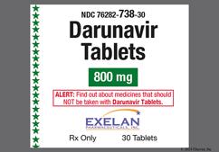 White Oblong C244 - Darunavir 800mg Tablet