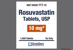 Pink Round Sg And 117 - Rosuvastatin Calcium 10mg Tablet