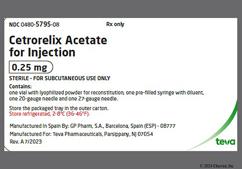 white - Cetrorelix Acetate 0.25mg Powder for Injection