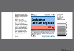 Blue And Brown Apo D150 - Dabigatran Etexilate 150mg Capsule