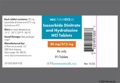 Orange Round I3 And 1 2 - Isosorbide Dinitrate / Hydralazine Hydrochloride 20mg-37.5mg Tablet