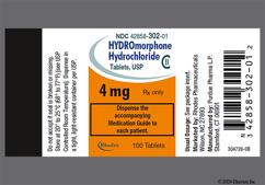 Yellow Round P And 4 - Hydromorphone Hydrochloride 4mg Tablet