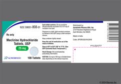 White Round C And 25 - Meclizine Hydrochloride 25mg Tablet