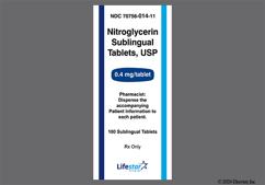 White Round L And 4 - Nitroglycerin 0.4mg Sublingual Tablet