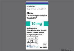 White Round 36 And X - Cetirizine Hydrochloride Allergy 24 Hour 10mg Tablet