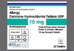 White Round 36 And X - Cetirizine Hydrochloride Allergy 24 Hour 10mg Tablet