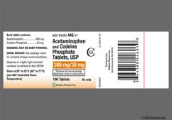 White Round 3 And 2064 V - Acetaminophen / Codeine Phosphate 300mg-30mg Tablet