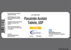 White Round Bpl 025 - Flecainide Acetate 50mg Tablet