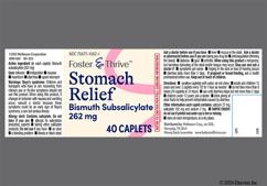 Pink Oblong G172 - Foster & Thrive Stomach Relief 262mg Caplet