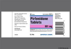 Brown Oval 801 And Apo - Pirfenidone 801mg Tablet