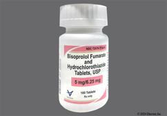 Pink Round 114 - Bisoprolol Fumarate / Hydrochlorothiazide 5mg-6.25mg Tablet
