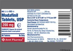 White Round Ac 133 - Modafinil 200mg Tablet