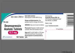 White Round S 72 - Desmopressin Acetate 0.2mg Tablet