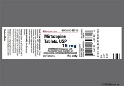 Yellow Oblong M2 - Mirtazapine 15mg Tablet