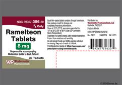 Yellow-Orange Round E And 8 - Ramelteon 8mg Tablet