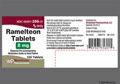 Yellow-Orange Round E And 8 - Ramelteon 8mg Tablet