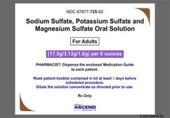 colorless - Sodium Sulfate / Potassium Sulfate / Magnesium Sulfate 17.5g-3.13g-1.6g / 177mL Oral Solution
