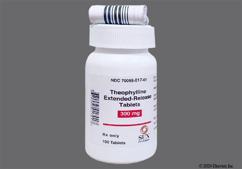 White Oblong 3 6 - Theophylline 300mg Extended-Release Tablet