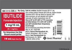 colorless - Ibutilide Fumarate 1mg / 10ml Solution for Injection