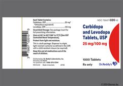 Yellow Round M 721 - Carbidopa / Levodopa 25mg-100mg Tablet