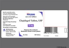 Pink Round Cl 75 - Clopidogrel 75mg Tablet