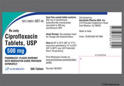 White Oblong L 54 - Ciprofloxacin Hydrochloride 500mg Tablet
