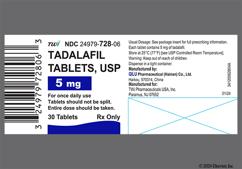 Yellow Round 44 - Tadalafil 5mg Tablet