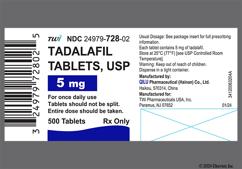 Yellow Round 44 - Tadalafil 5mg Tablet