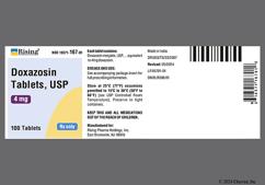 White Oblong D 4 - Doxazosin Mesylate 4mg Tablet