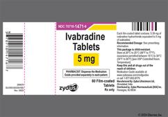 Orange Oval 1471 - Ivabradine 5mg Tablet