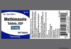 White Round Hp 70 - Methimazole 5mg Tablet