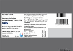 Yellow Oval G73 - Pantoprazole Sodium 40mg Delayed-Release Tablet