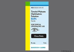 yellow - Timolol Maleate 0.5% Ophthalmic Solution (Once-Daily)