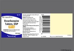 Brown Oval V And 7 7 - Oxcarbazepine 300mg Tablet