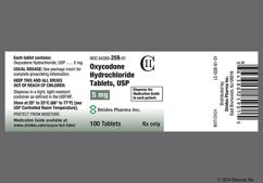 White Round 4810 And V - Oxycodone Hydrochloride 5mg Tablet