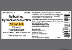 colorless - Nalbuphine Hydrochloride 20mg / mL Solution for Injection