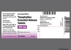 White Oblong T 1 - Theophylline 300mg Extended-Release Tablet