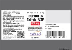 White Oblong I 10 - Ibuprofen 800mg Tablet