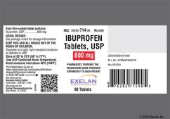 White Oblong I 10 - Ibuprofen 800mg Tablet