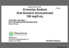 colorless - Cromolyn Sodium 100mg / 5mL Solution