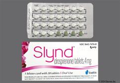 Slynd Coupon - Slynd 28 tablets of 4mg package