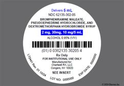 pink - Brompheniramine Mal / Pseudoephedrine HCl / Dextromethorphan HBr 2mg-30mg-10mg / 5mL Syrup